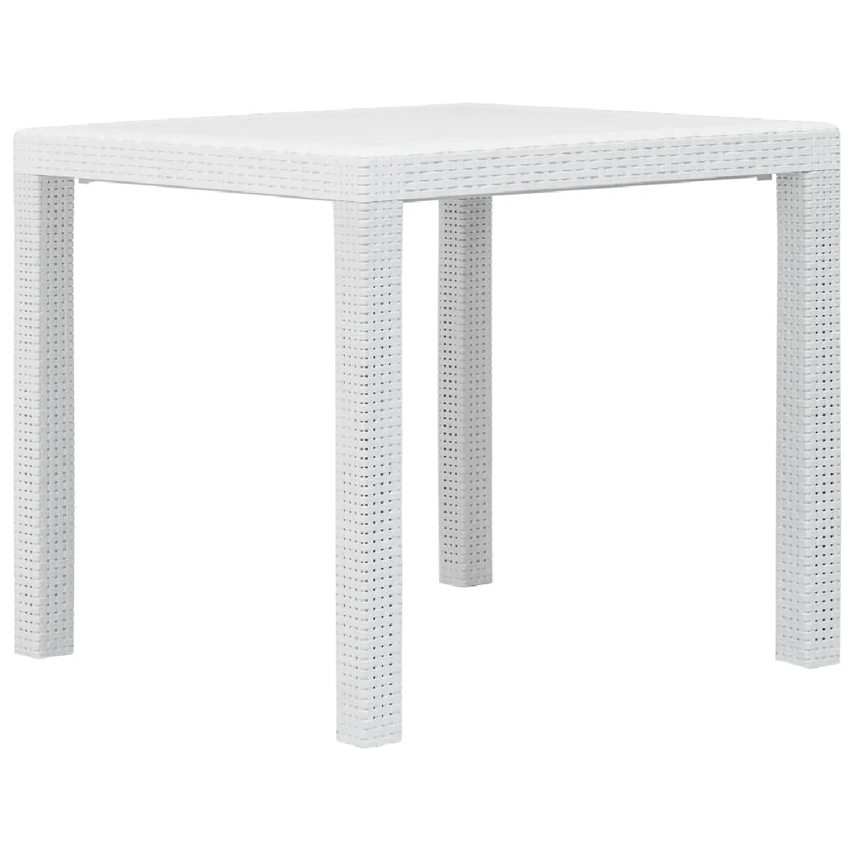 VIDAXL Table de jardin 79x79x72 cm Plastique aspect rotin - vue 2