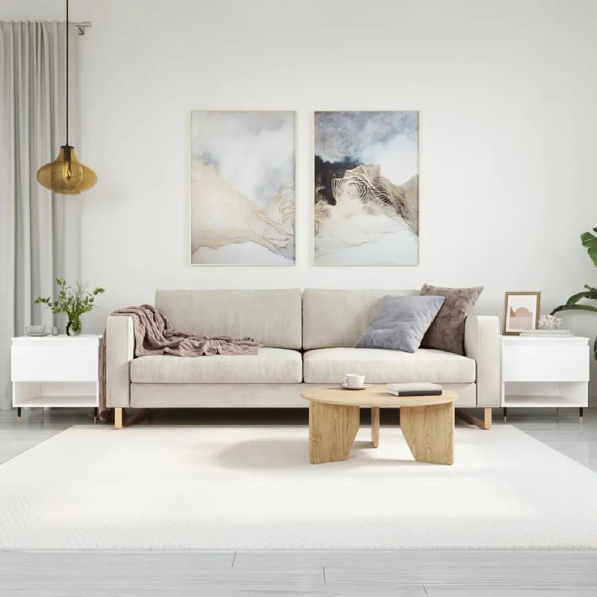 Meilleurs prix pour Maison Chic MN88041 Lot de 2 Tables basses - Blanc