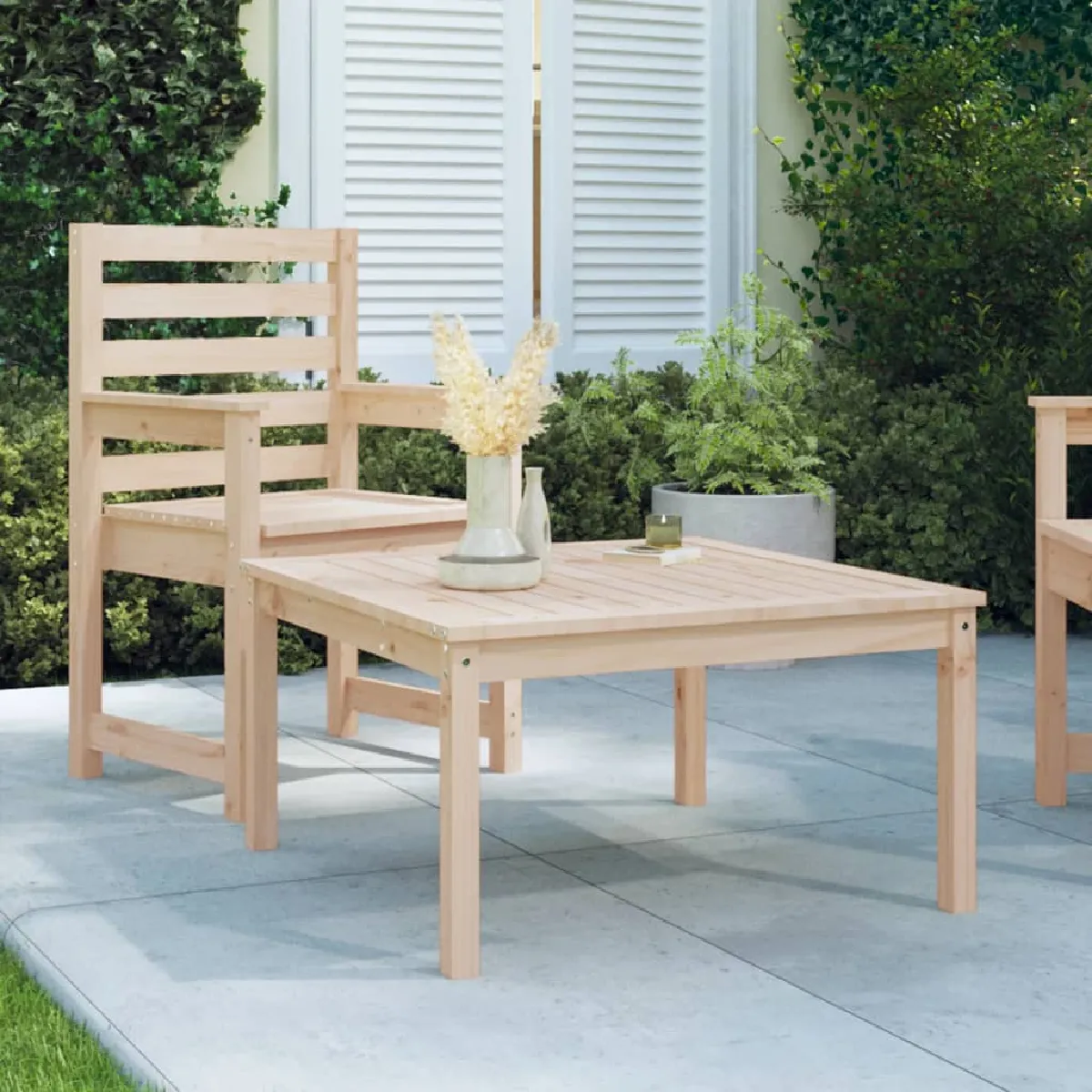 vidaXL Table de jardin Bois de Pin