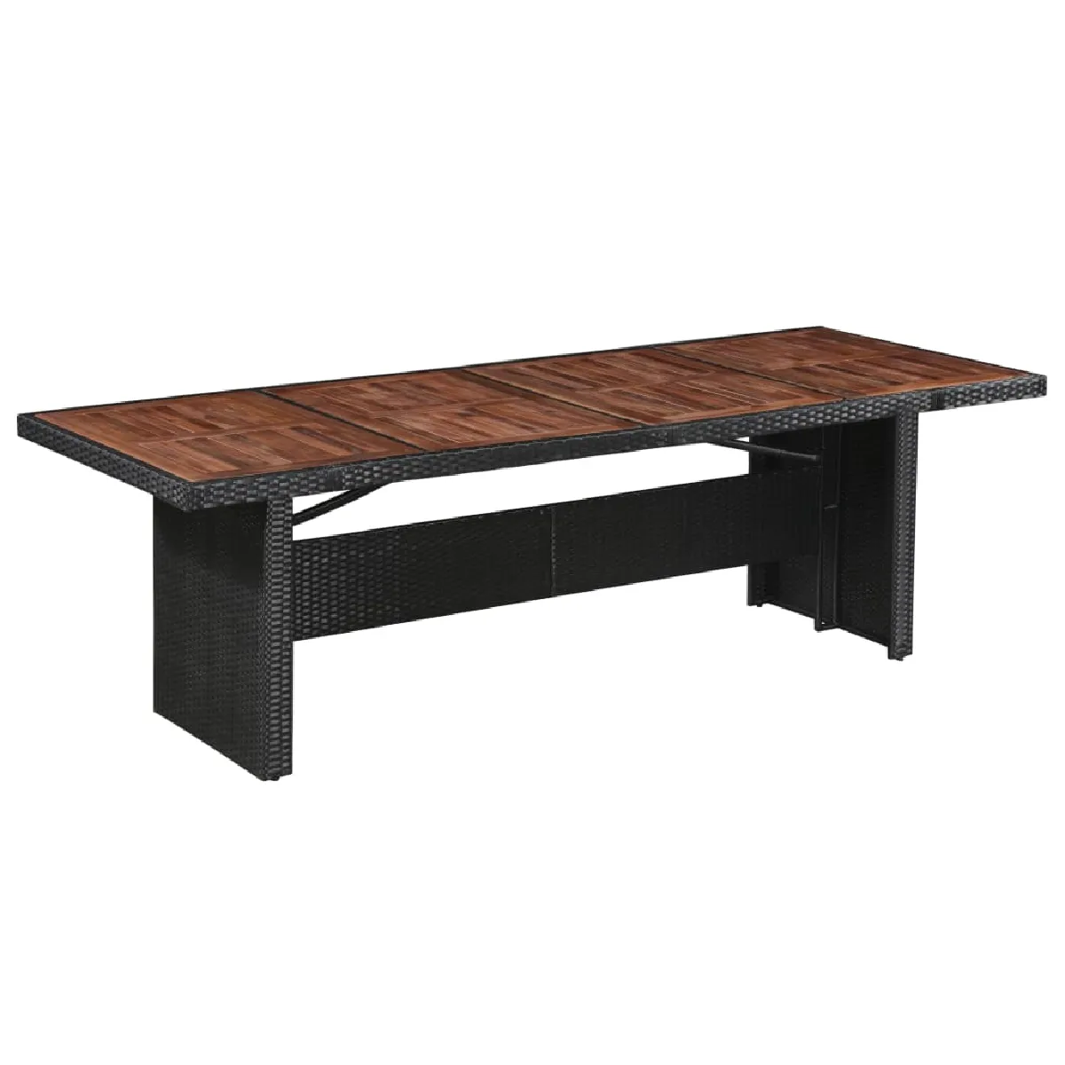 vidaXL Table de jardin 190x90x75 cm - vue 3