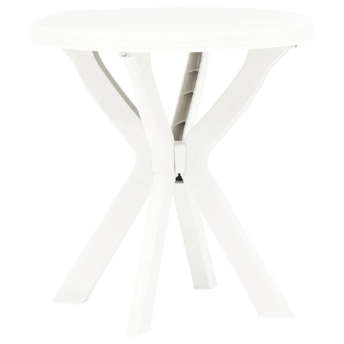 Vidaxl Blanc Table De Bistro Ø70 Cm Plastique - Image 2
