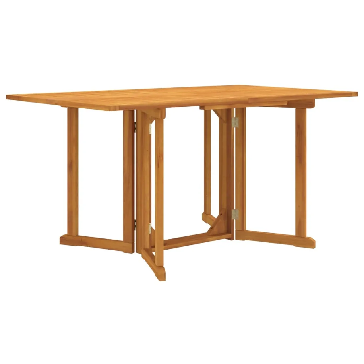 vidaXL Table de jardin pliante Bois de teck - vue 1