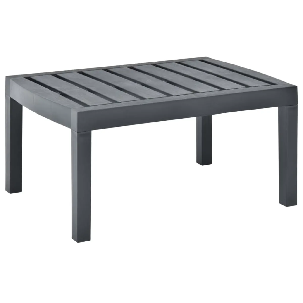vidaXL Table de jardin - Anthracite