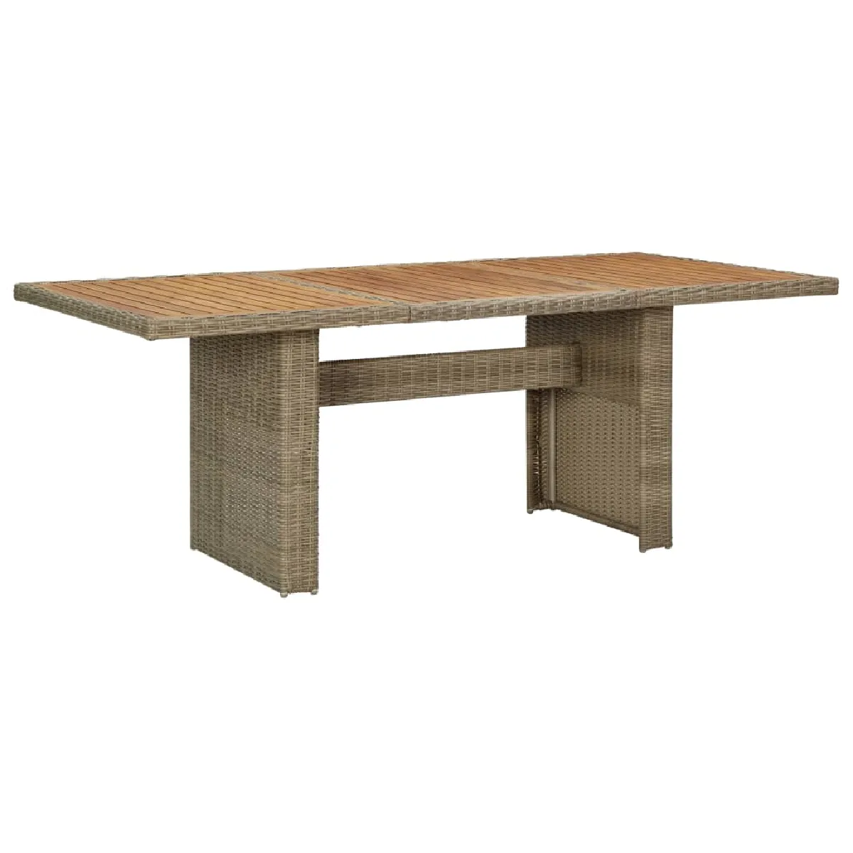 Vidaxl Marron Table À Manger Jardin 200X100 Cm