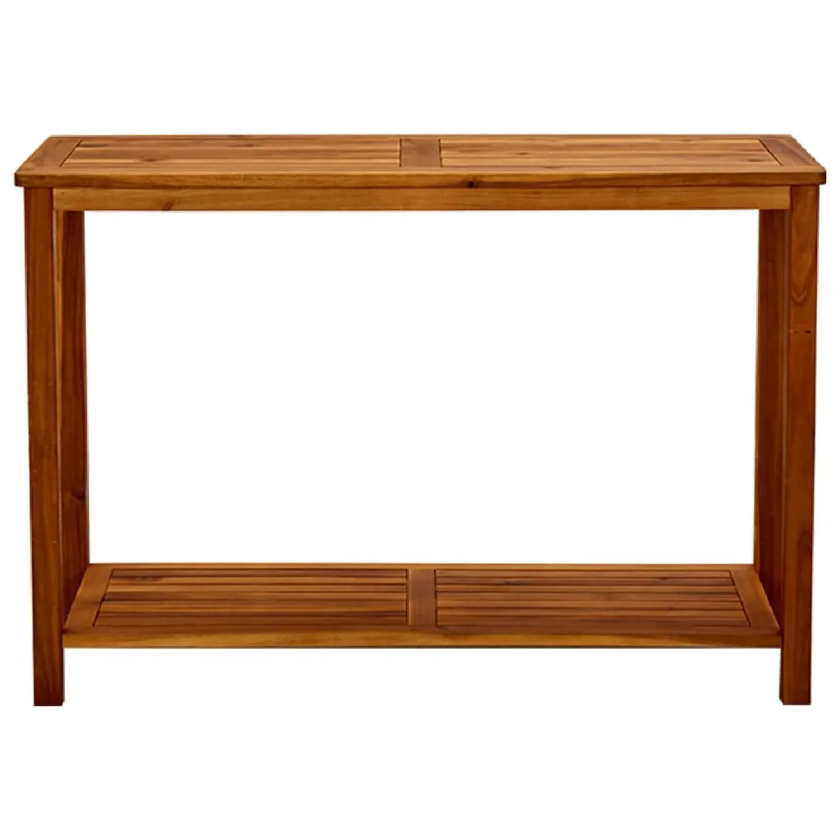 vidaXL Table console de jardin 110x40x75 cm Bois dacacia solide
