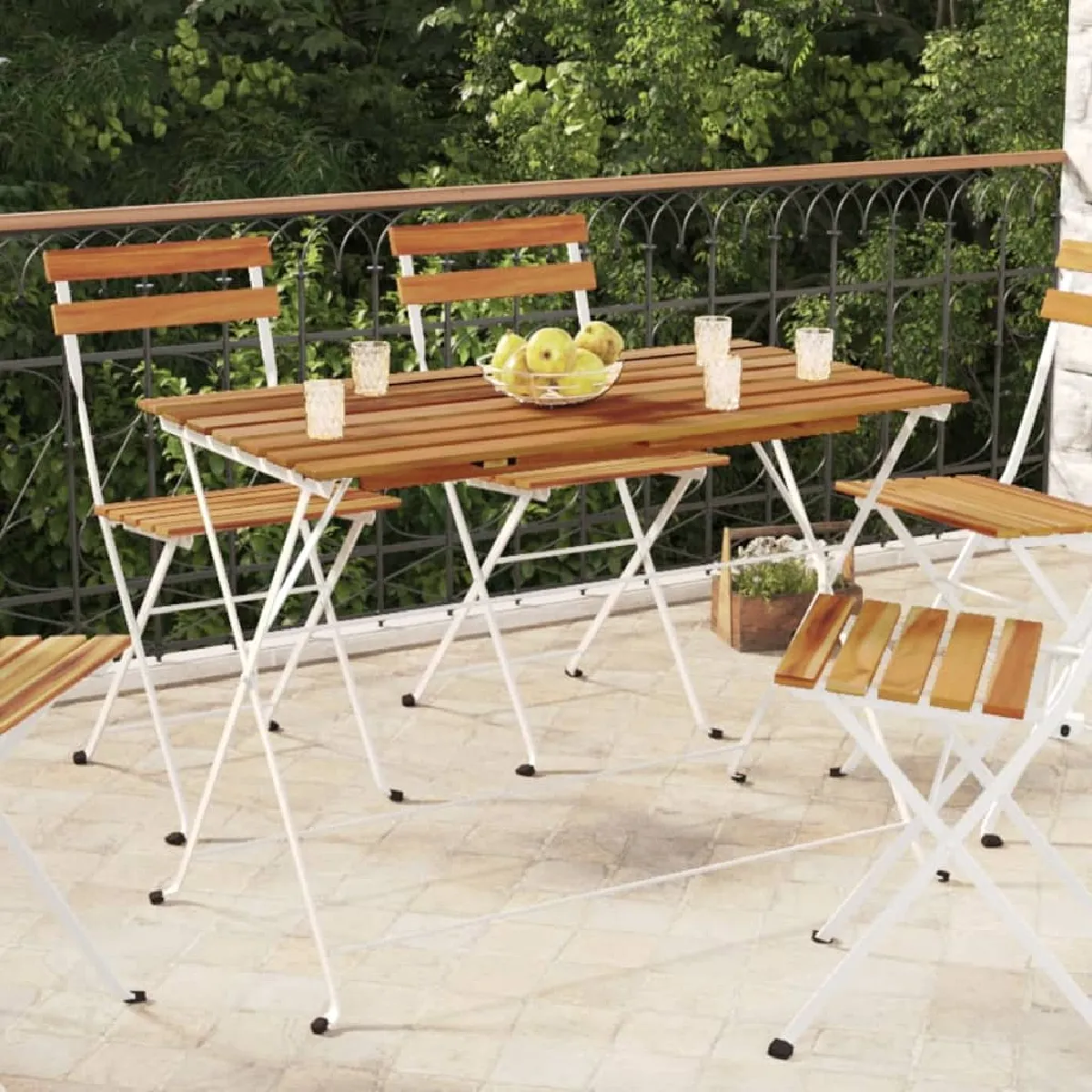 vidaXL Table de bistro pliante