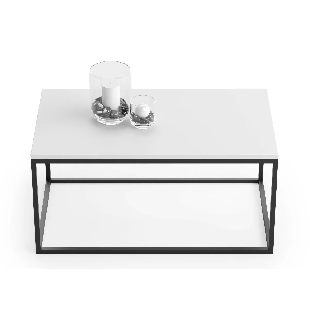 Comparer les prix de MPC Table basse Blanc 100x60x48 cm