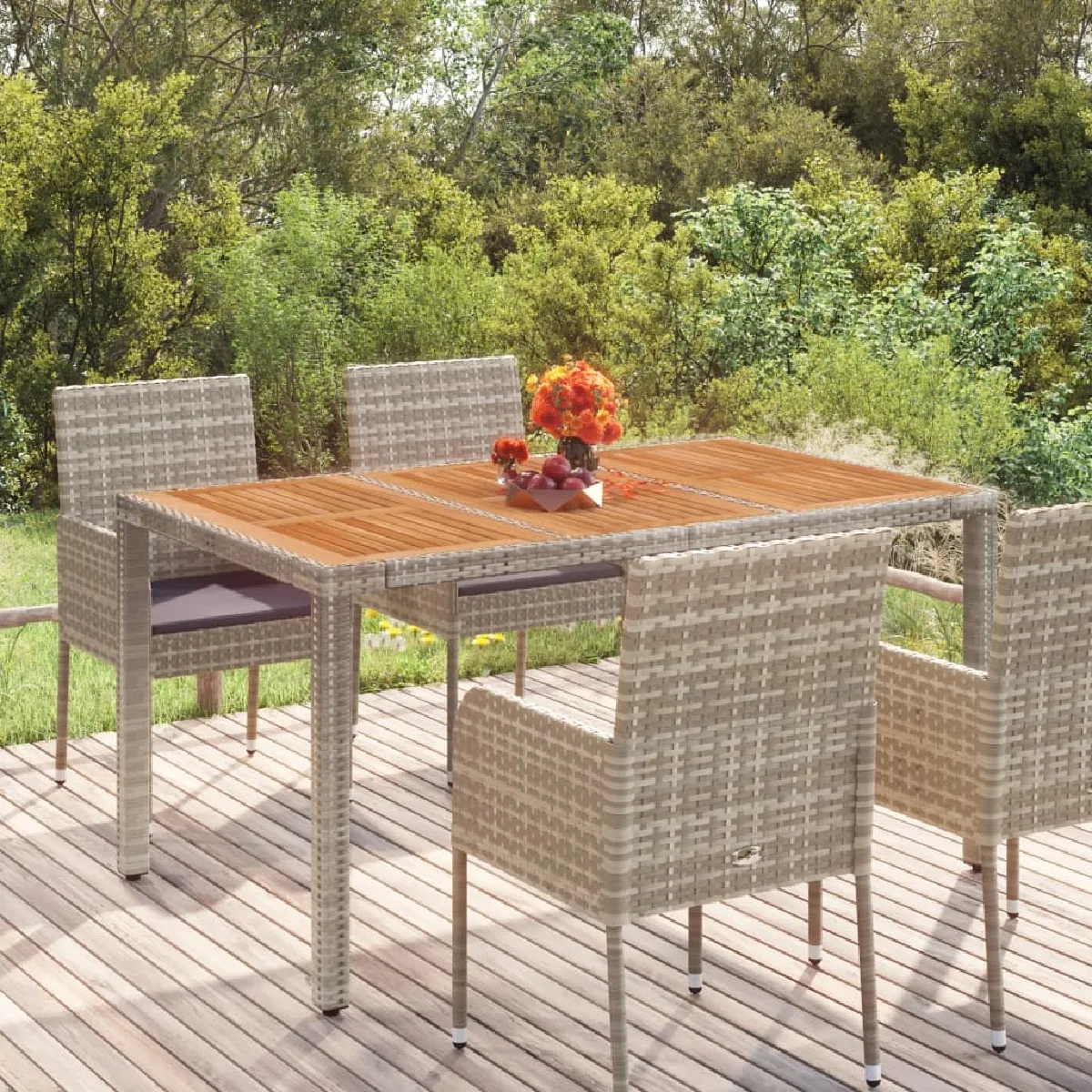 Table de jardin vidaXL 150x90x75 cm