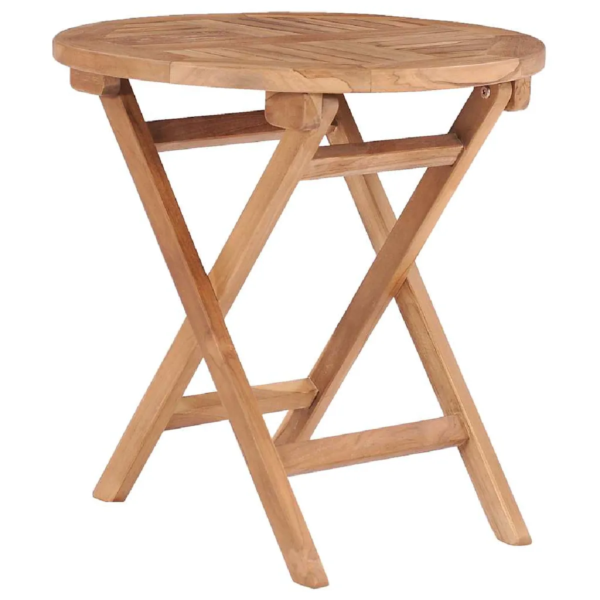 vidaXL - Table Pliable de Jardin - Teck - 45 cm - Image 2