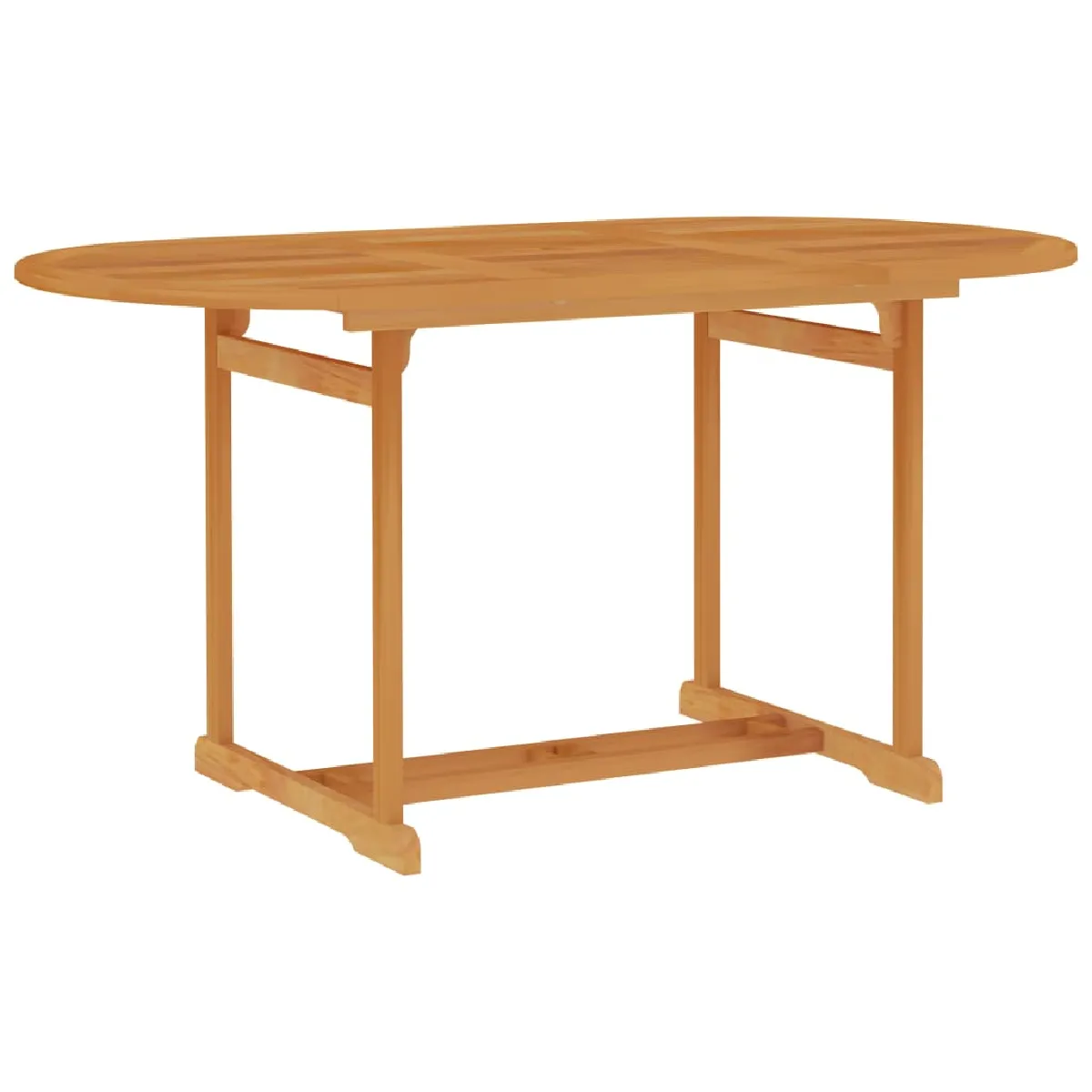 vidaXL Table de jardin en teck massif - vue 2
