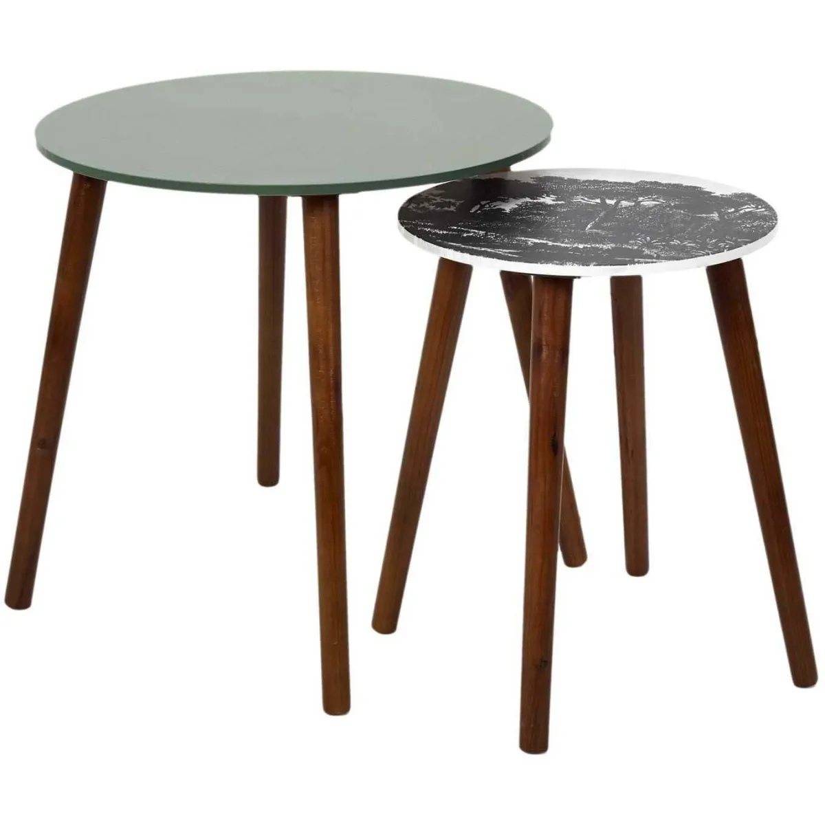 The Home Deco Factory Vert Table Gigogne Lot De 2