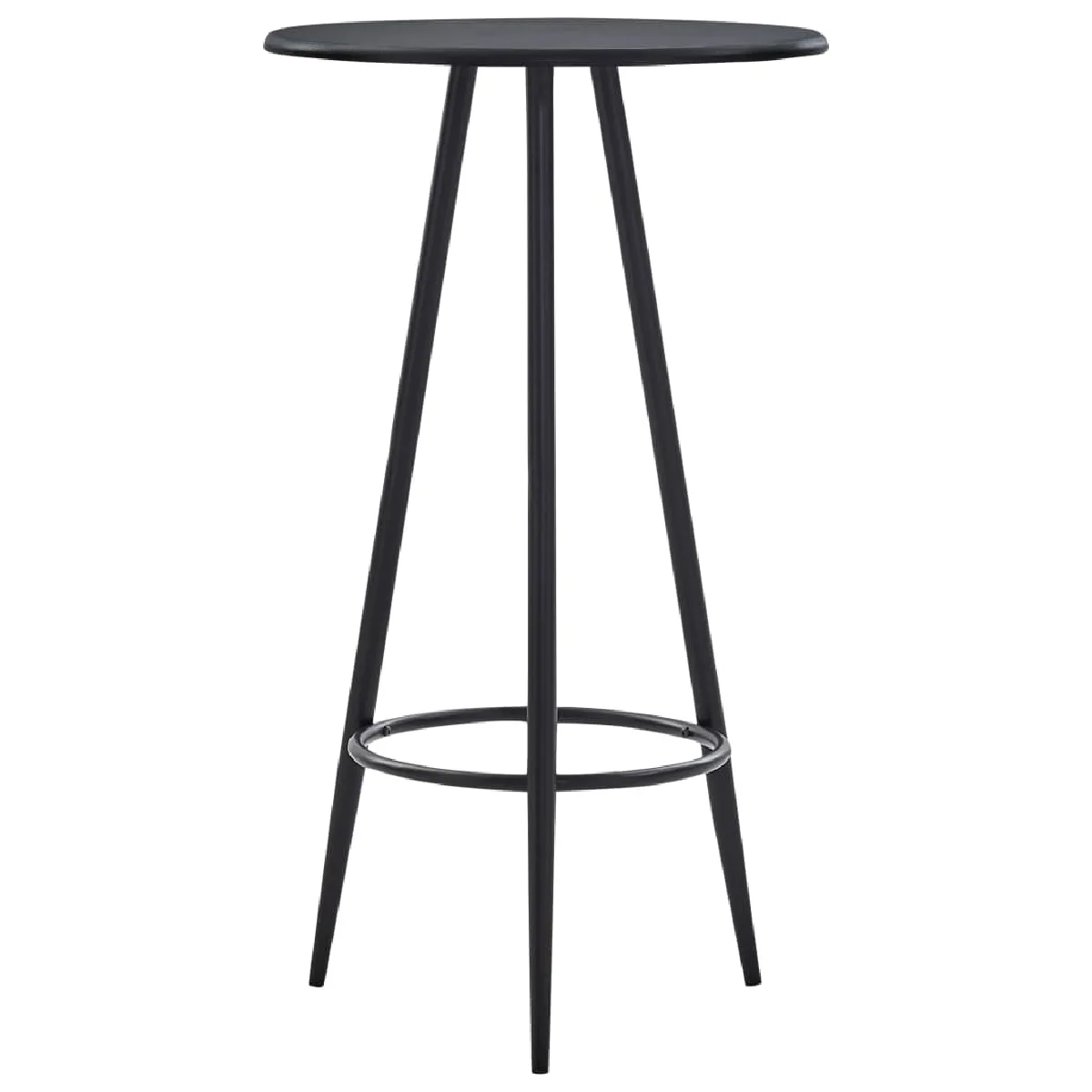 vidaXL Table de bar - Noir