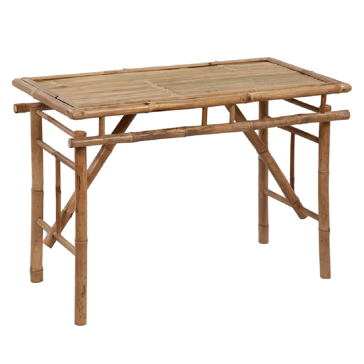 vidaXL Table de jardin pliable bambou - vue 2