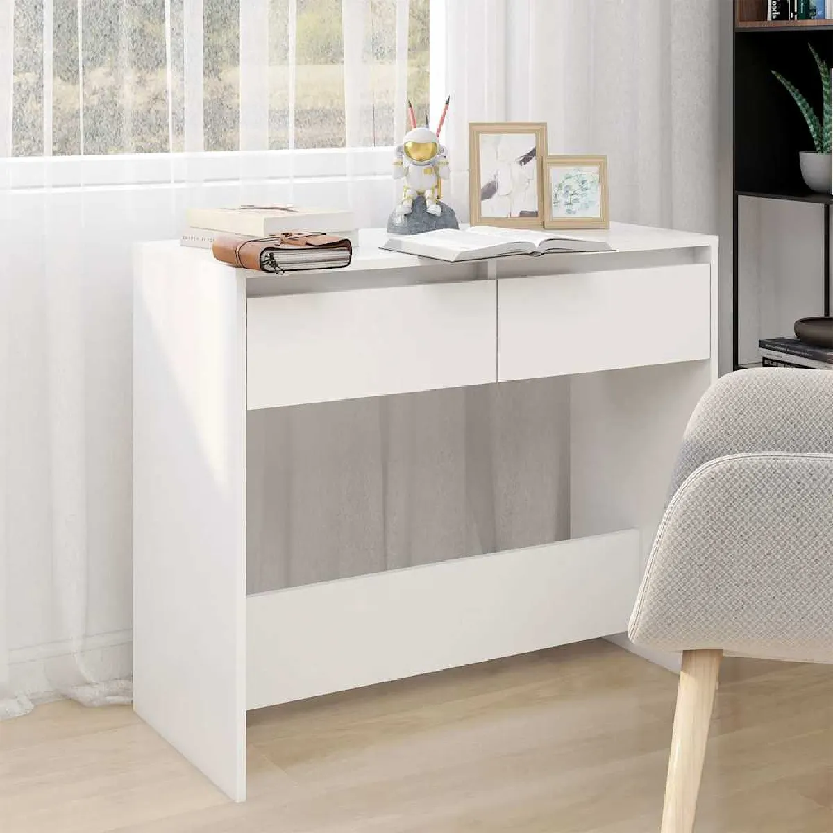 Non Communiqué Blanc Table Console 89X41x76,5 Cm Acier - Image 3