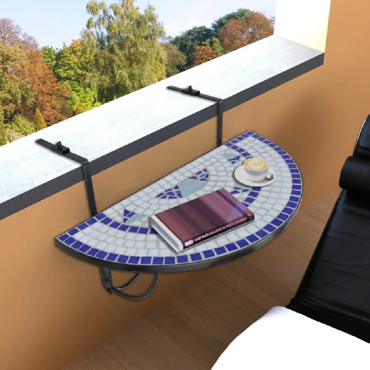vidaXL Table suspendue et - vue 2