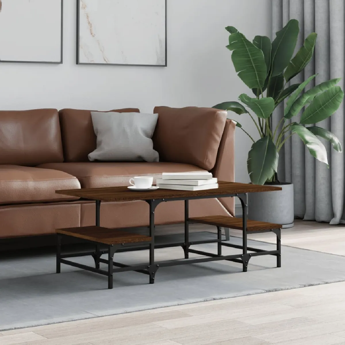 Vidaxl Marron Table Basse - Chêne