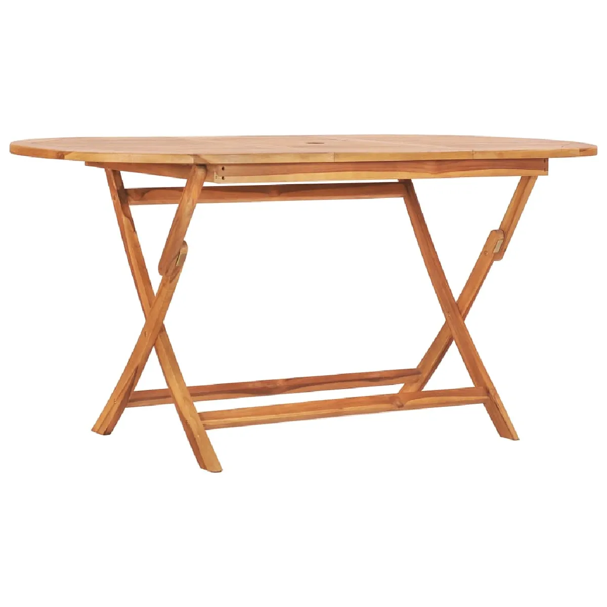 vidaXL Table pliante Bois de teck
