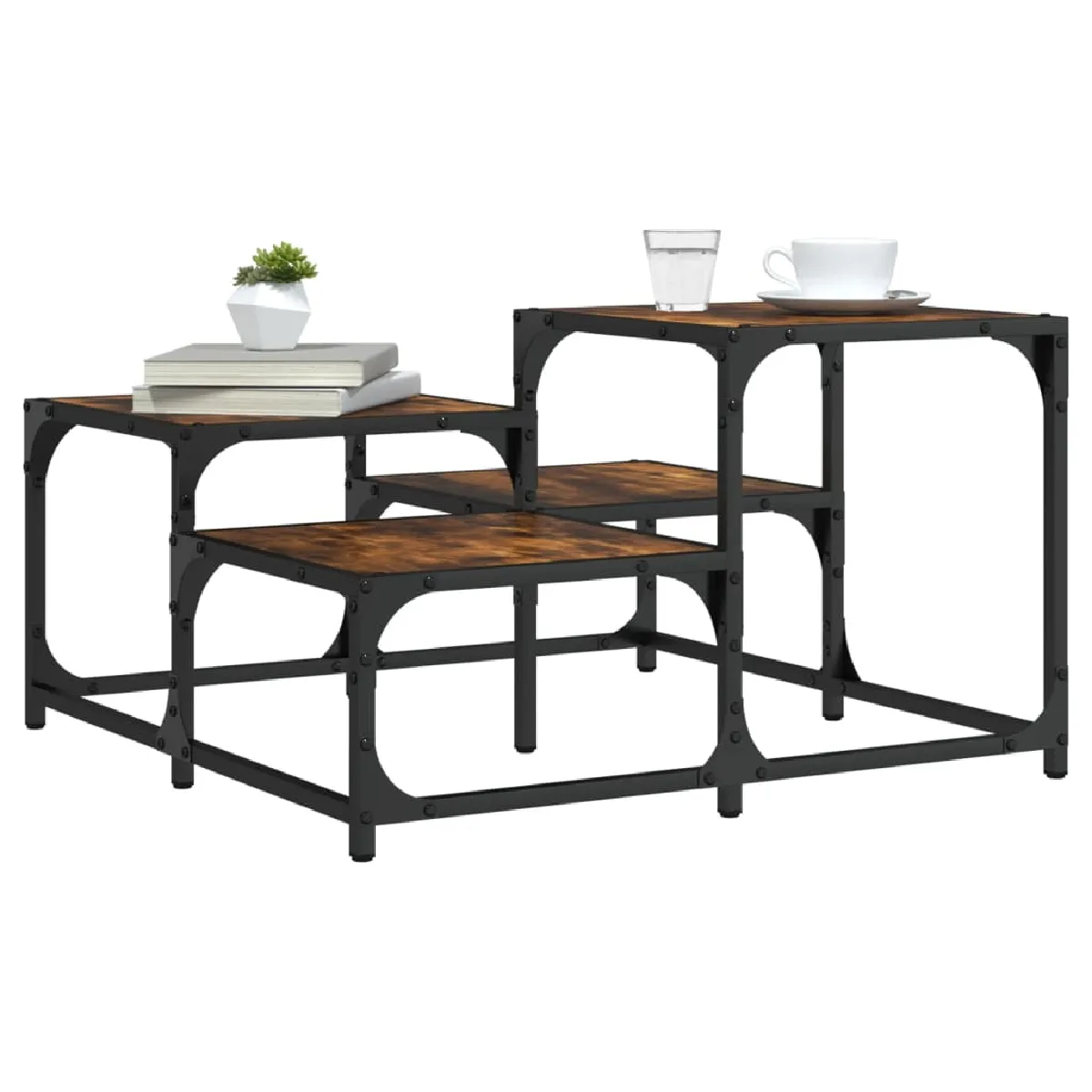 Meilleurs prix pour VidaXL Table basse 68 cm - Chêne fumé