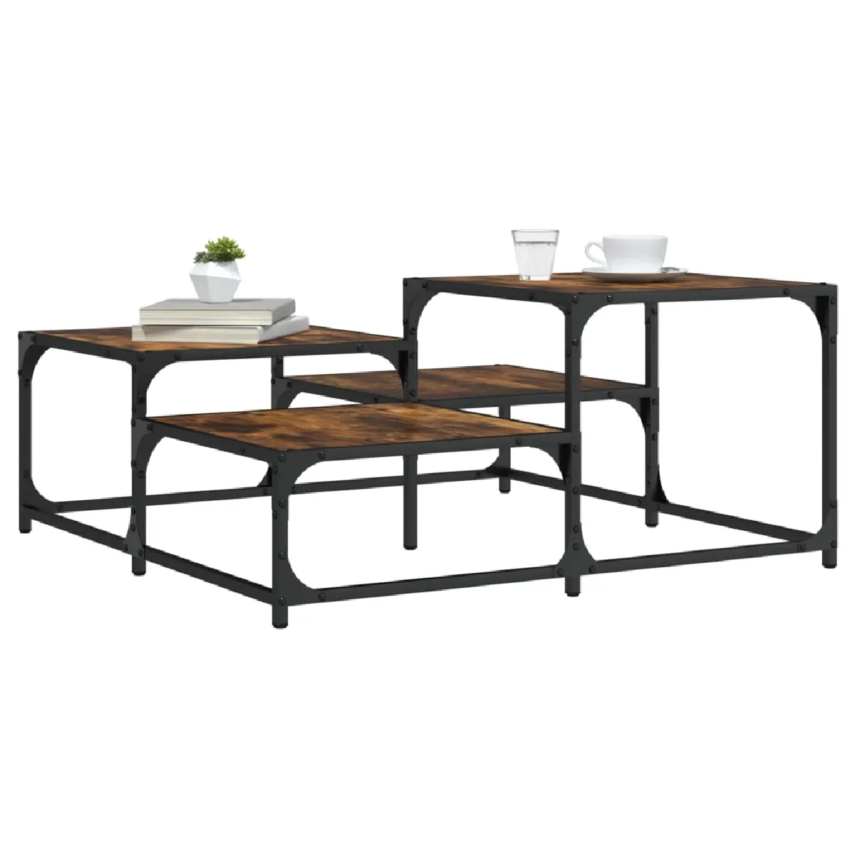 Vidaxl Table Basse Chêne Fumé