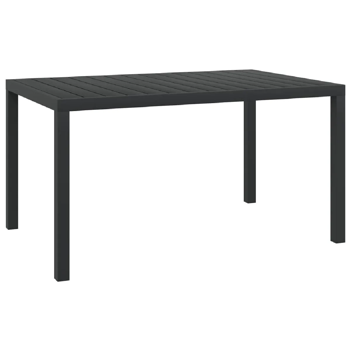 Table de jardin VIDAXL Aluminium WPC 150 x 90 x 74 cm - vue 2