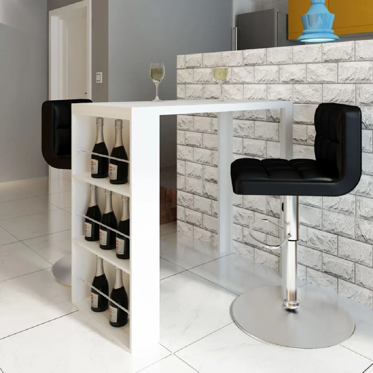 vidaXL Table de bar MDF