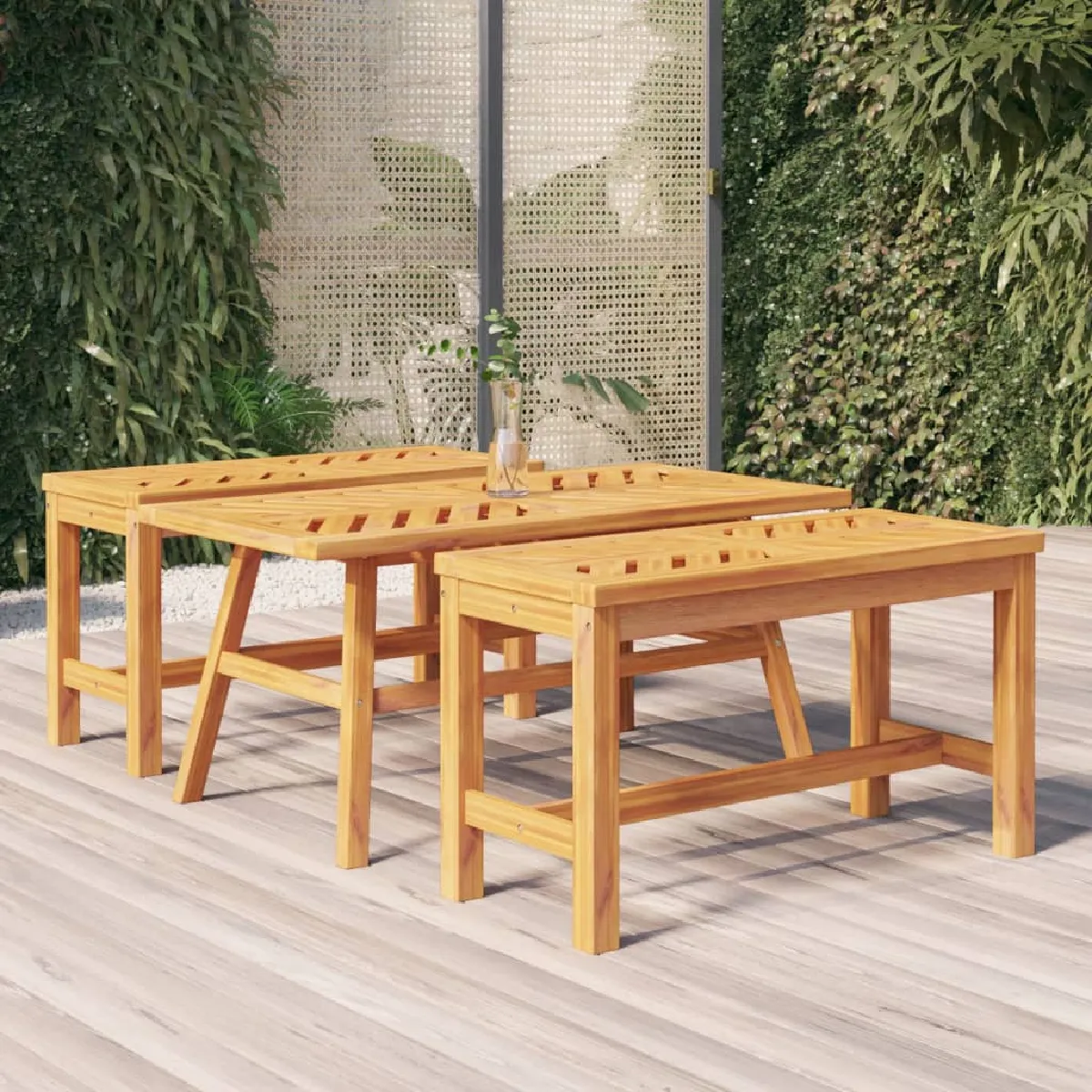 vidaXL Table Basse Bois d'Acacia - vue 8
