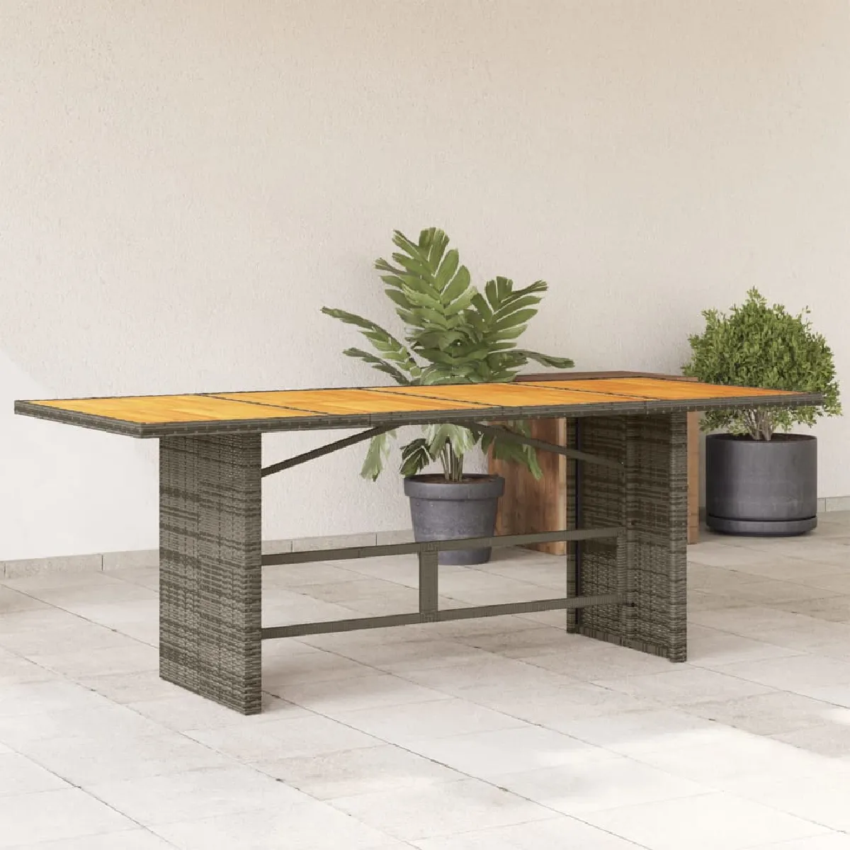 Vidaxl Table de jardin avec dessus en 190x80x74 cm