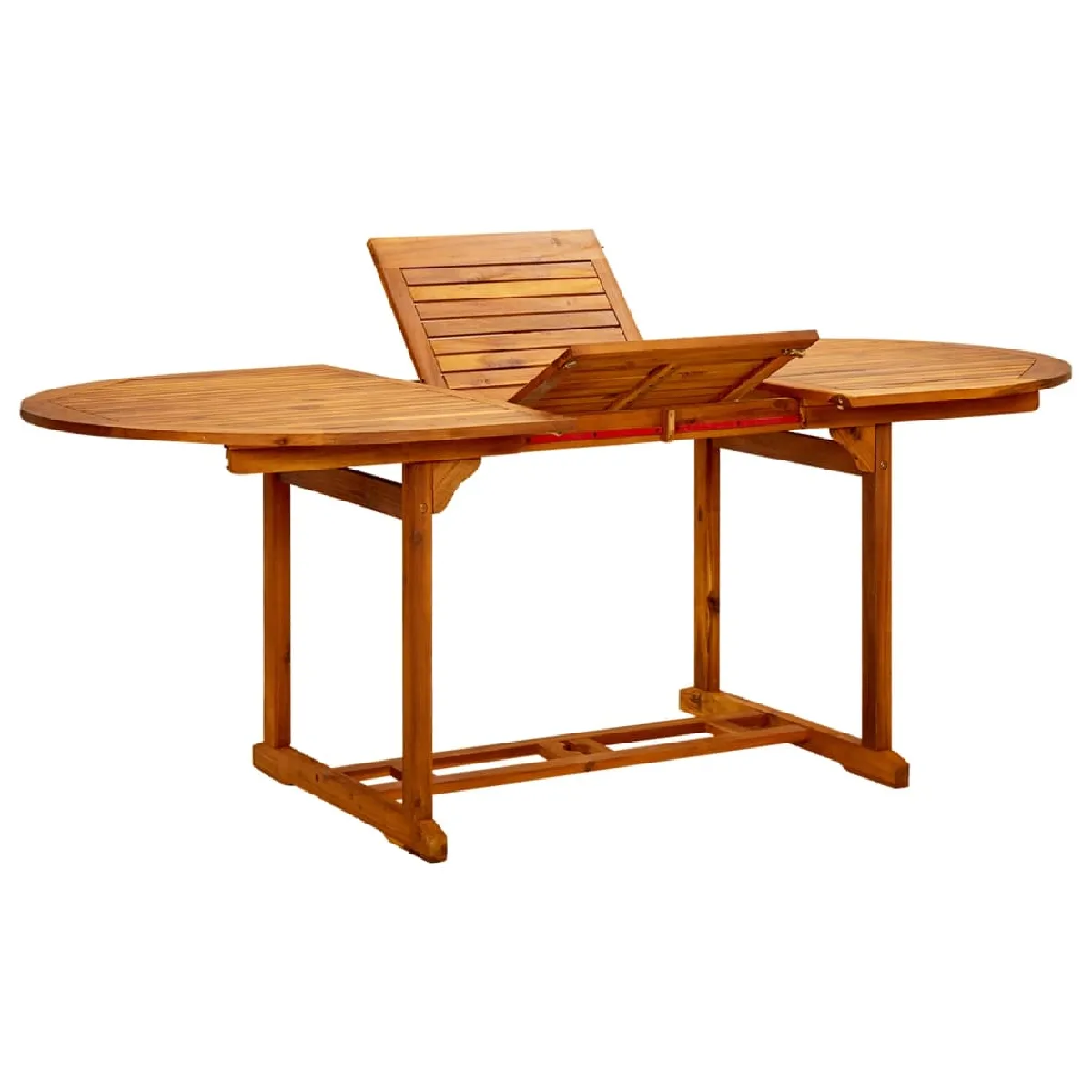 Table de jardin ovale en acacia Bois 200 x 100 x 74 cm - vue 2