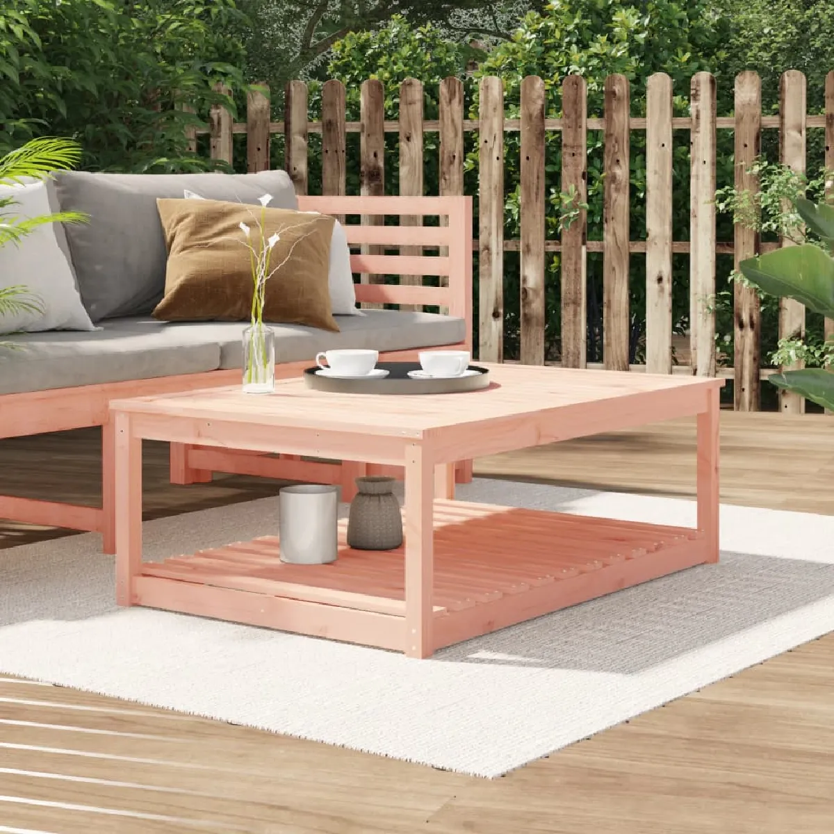 vidaXL Table de jardin 82 5x82 5x110 cm bois massif de douglas 824086 - vue 1