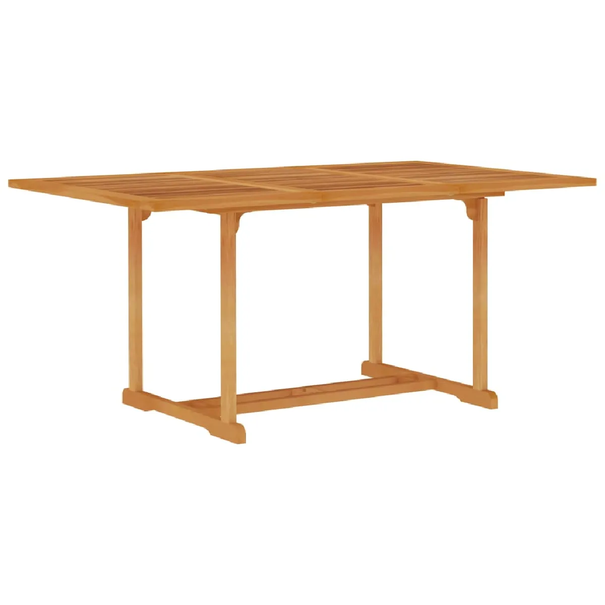 vidaXL Table de jardin bois de teck massif - vue 3