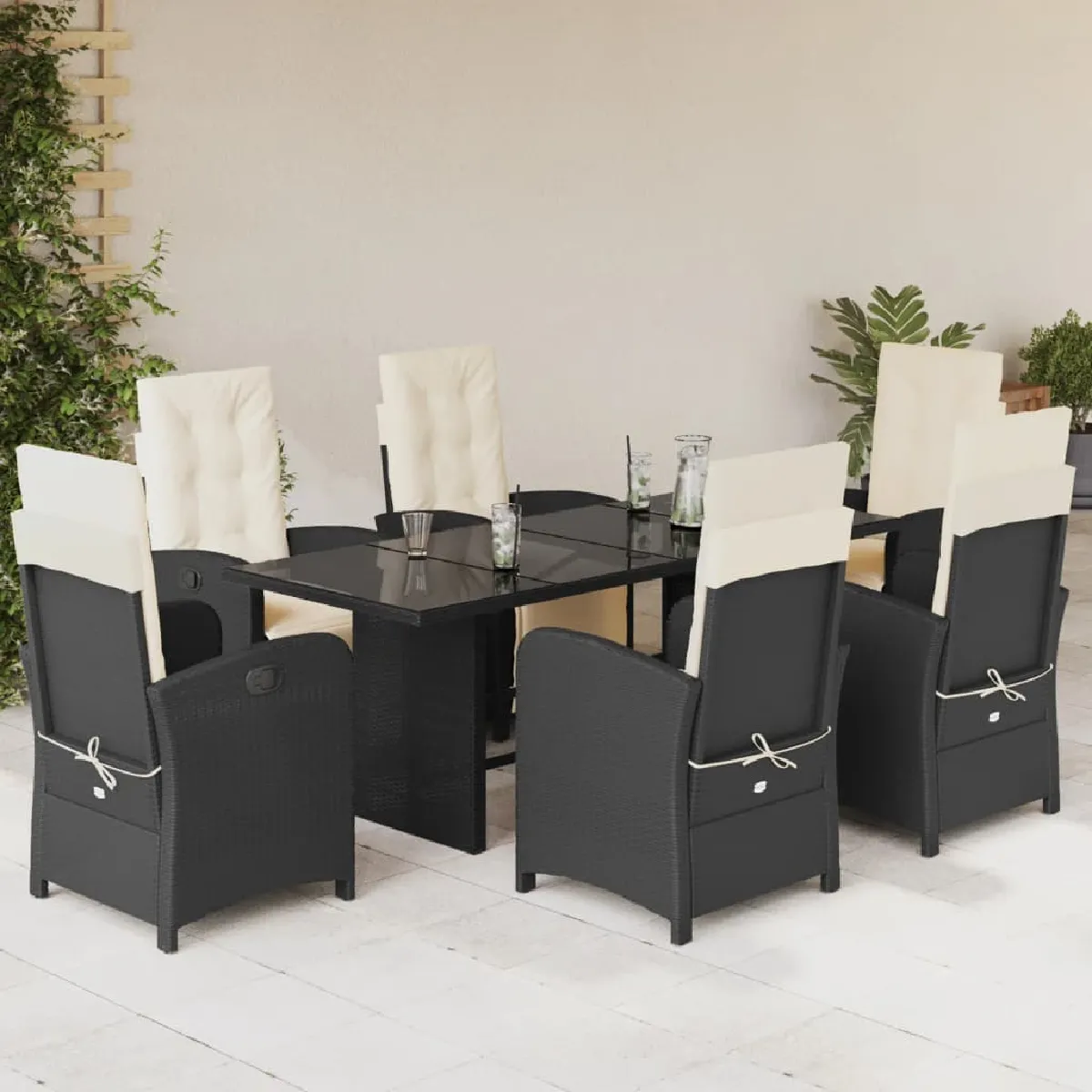 vidaXL Coussins Rotin - vue 2