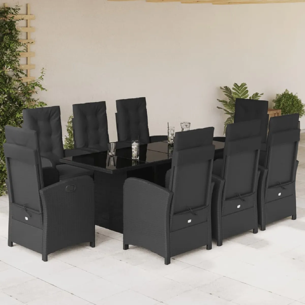 vidaXL Coussins Rotin - vue 3
