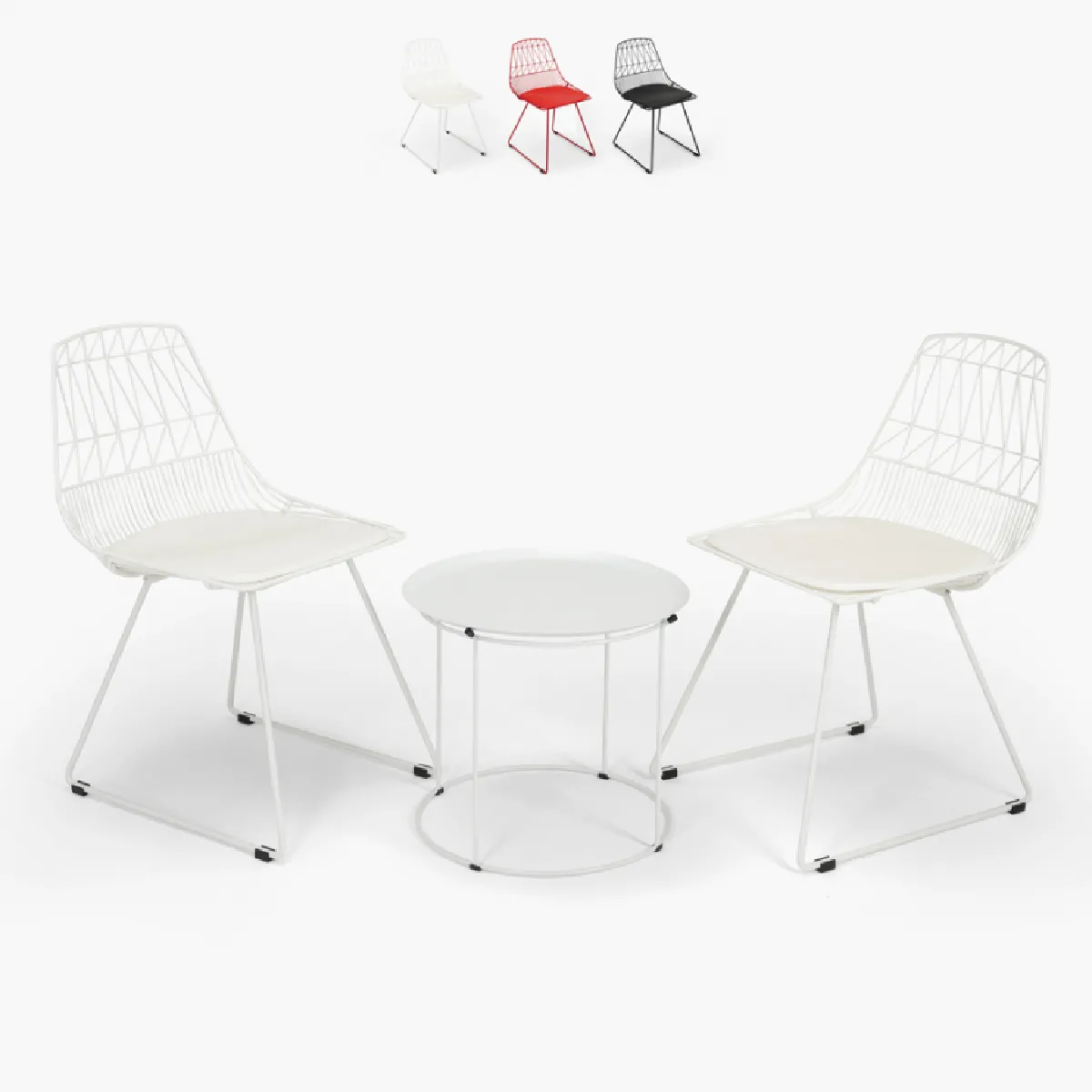 Ahd amazing home design set de jardin 2 places - Blanc Ahd amazing home design set de jardin 2 places - Blanc
