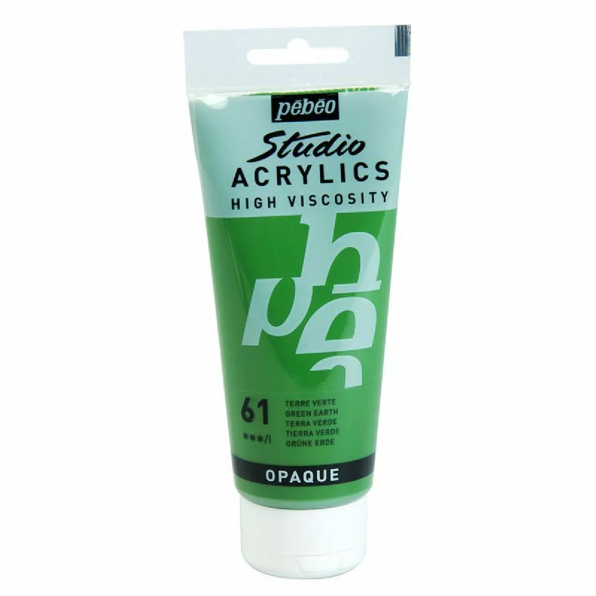 P&eacute;b&eacute;o Peinture Studio Acrylique Tube Terre Vert 100 Ml