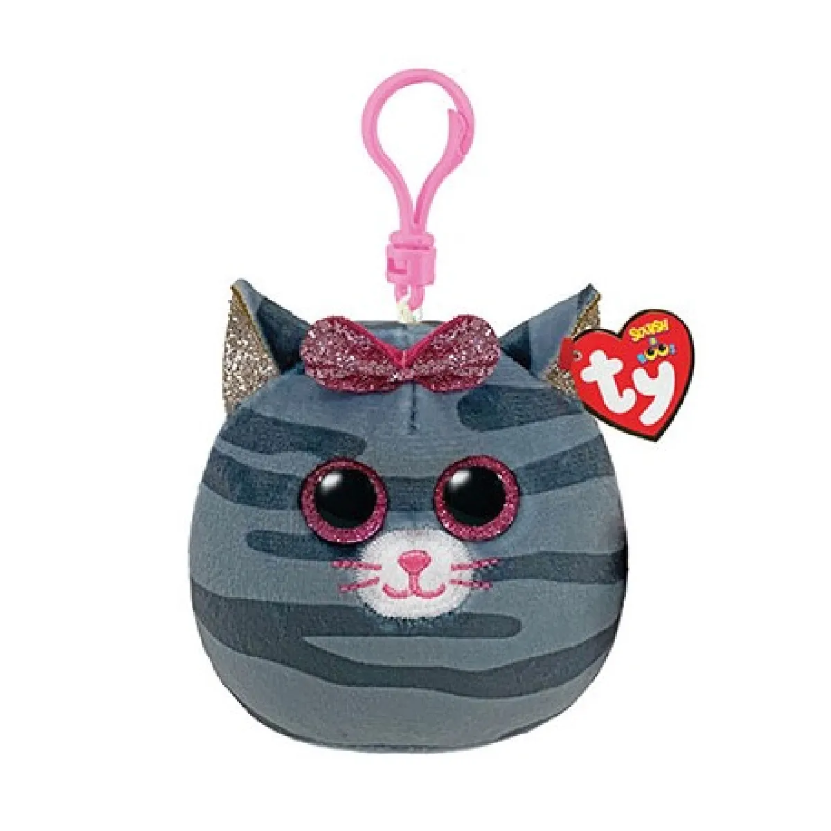 Ty Peluche Clip Chat Squish-A-Boos Porte-Clés