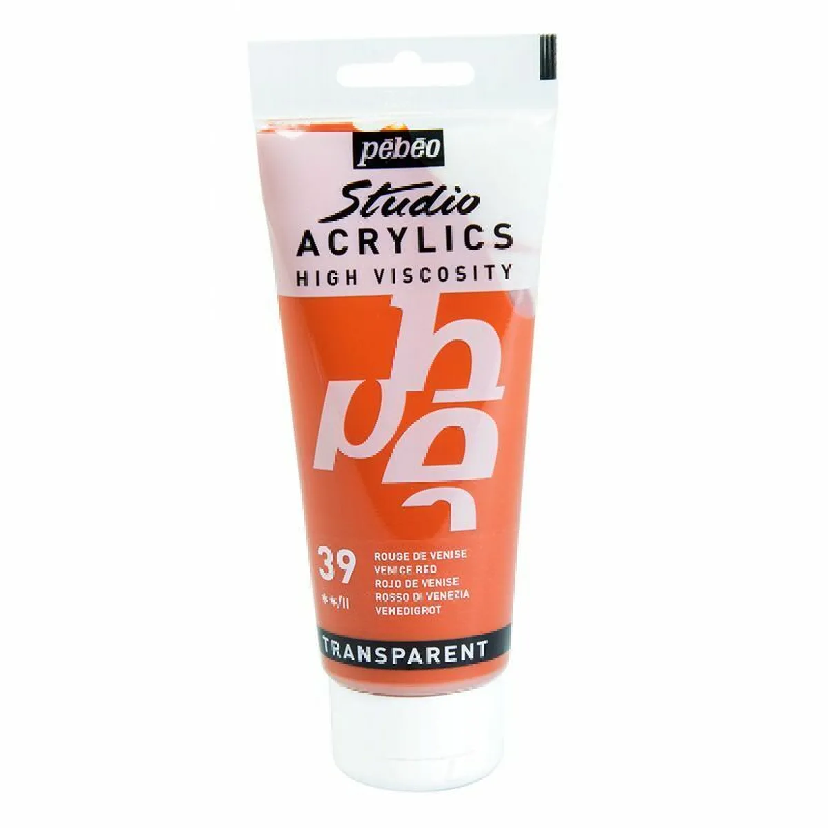 P&eacute;b&eacute;o Peinture Studio Acrylique Tube Rouge De Venise 100 Ml
