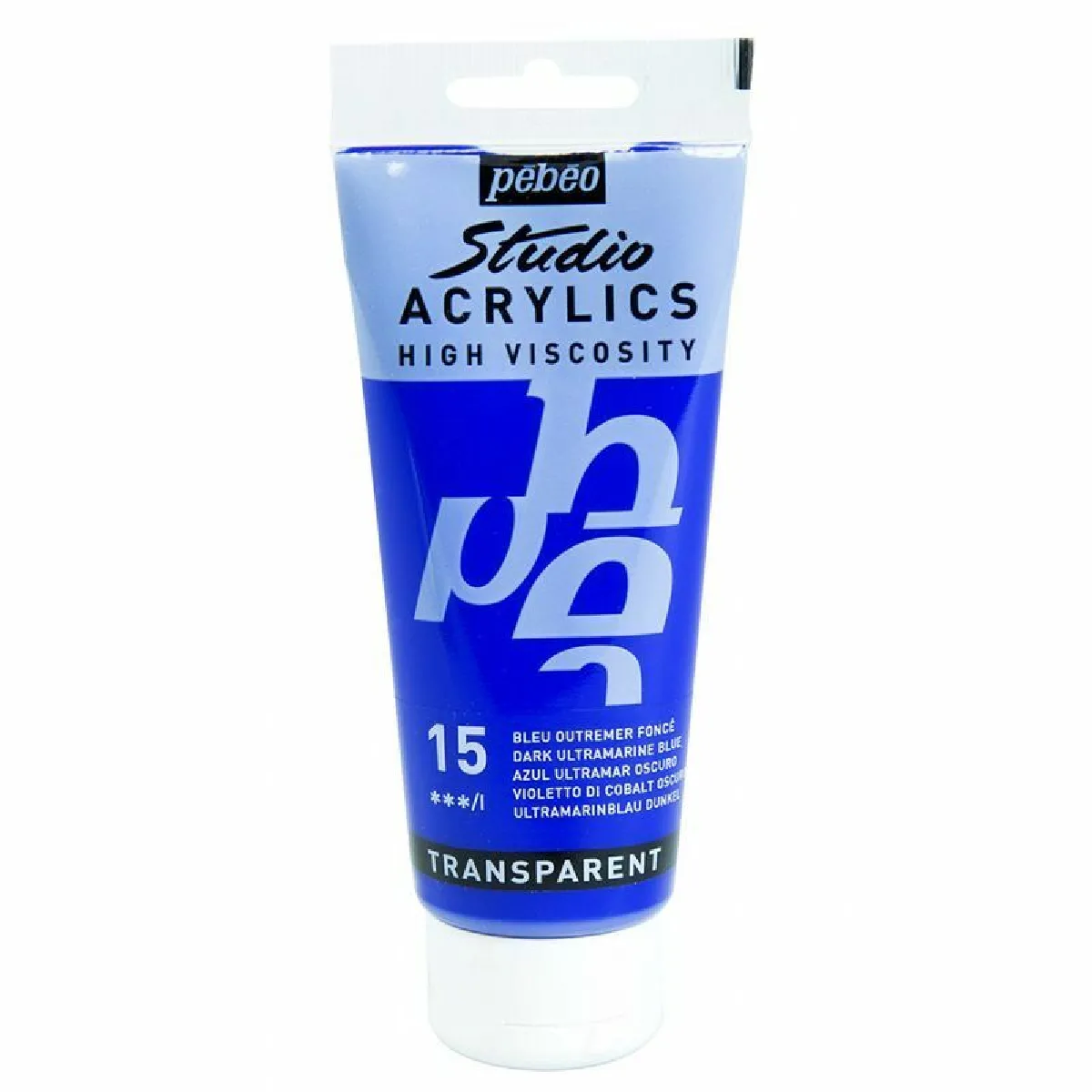 P&eacute;b&eacute;o 837015 Studio Acrylique Tube Bleu Outremer Fonc&eacute; 100 ml