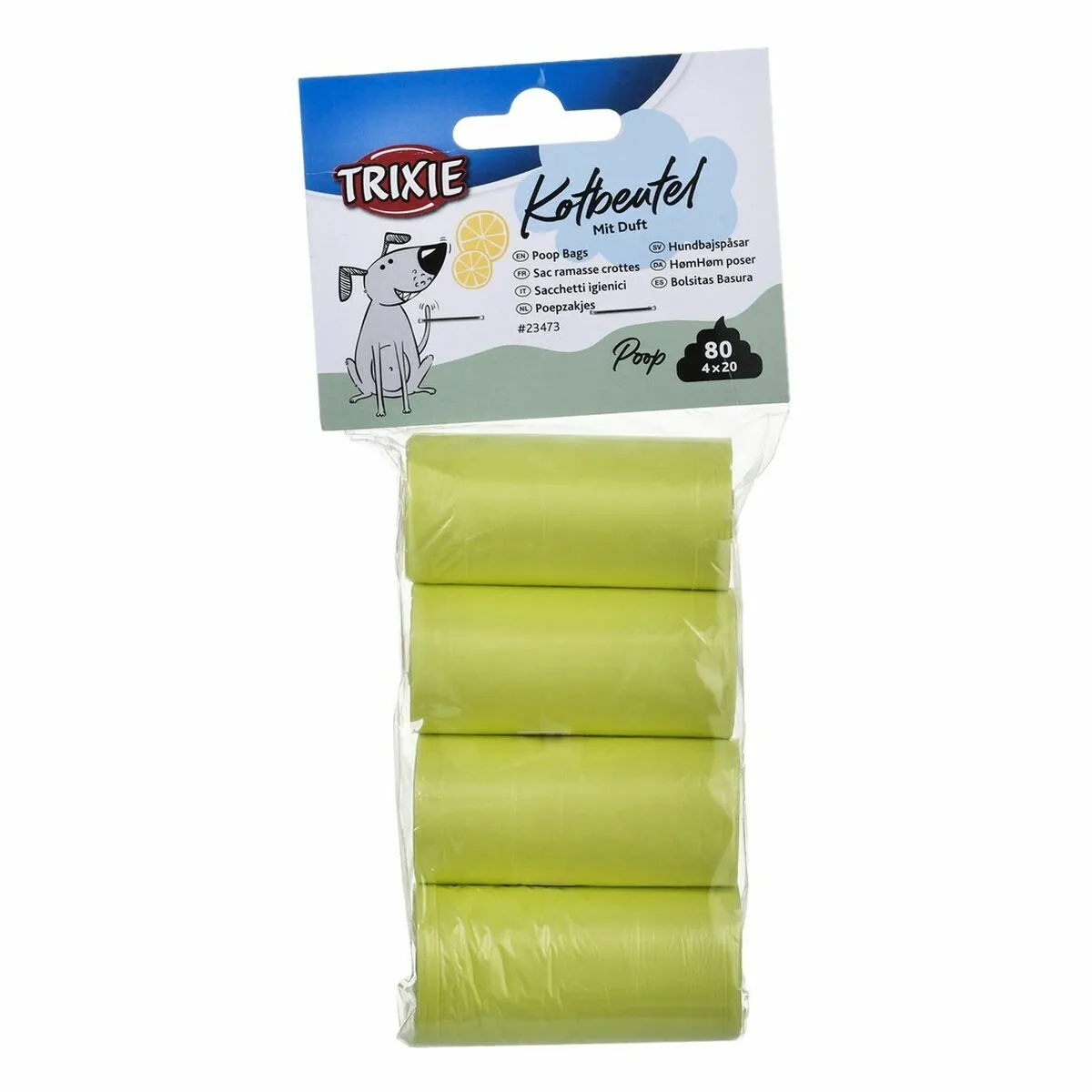 TRIXIE  Sac Ramasse Crottes Parfum Citron T/M