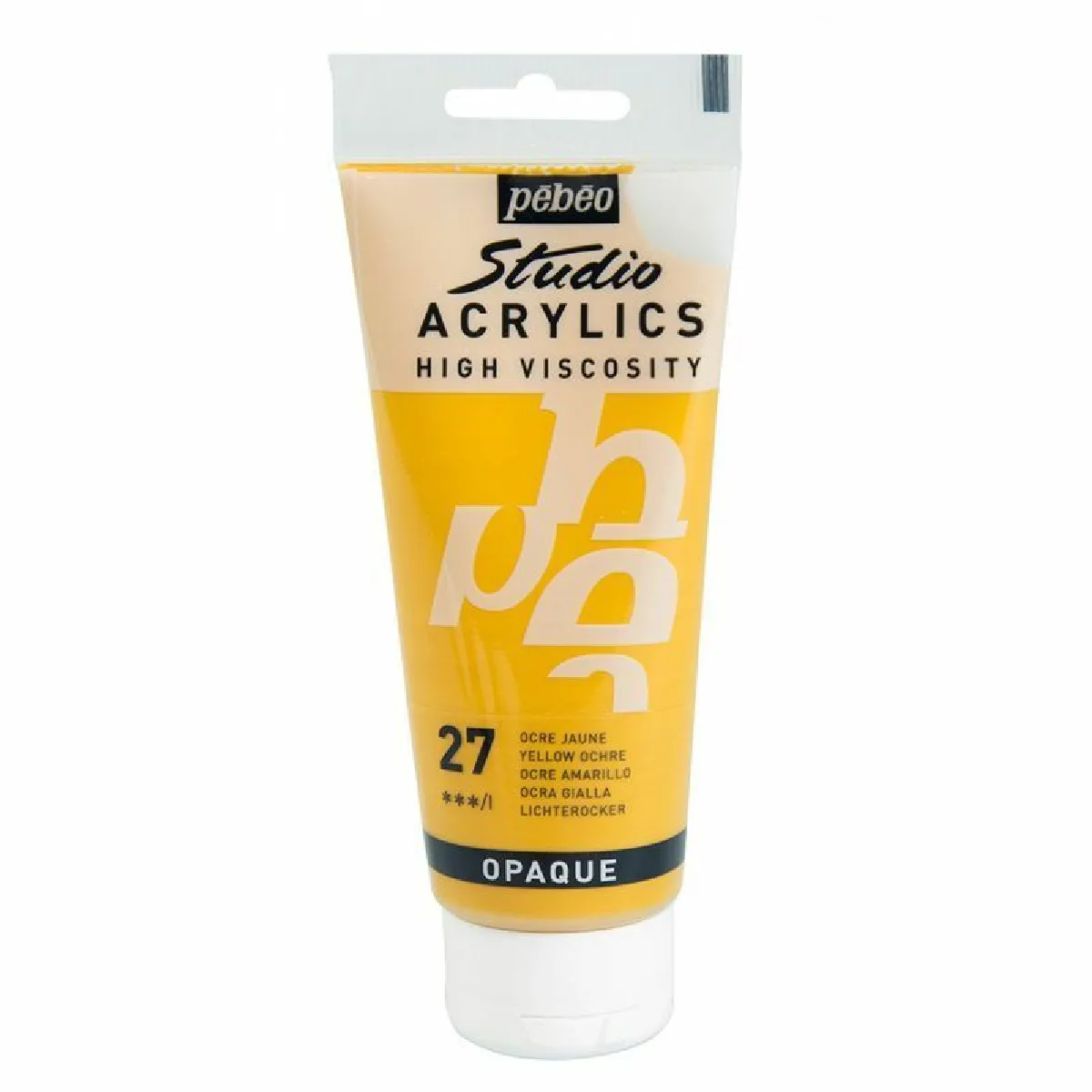 P&eacute;b&eacute;o 837027 Studio Acrylique Tube Ocre Jaune 100 ml