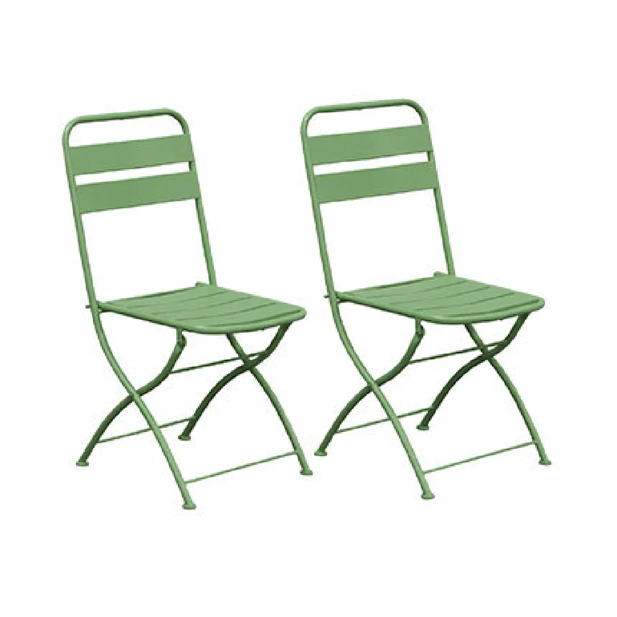 Mes Lot de 2 chaises de jardin pliables