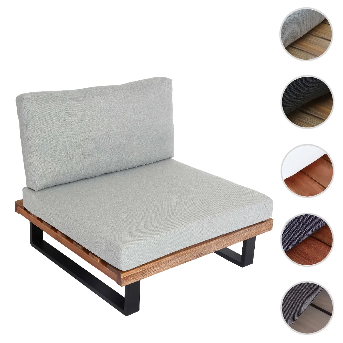 Mendler Gris Table De Jardin En Bois