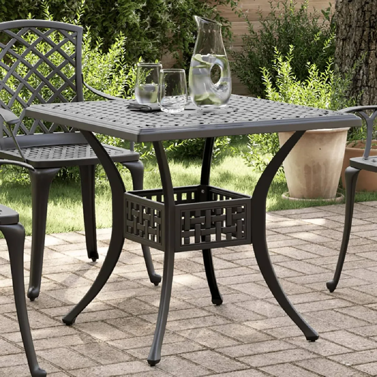 Vidaxl Noir Table De Jardin
