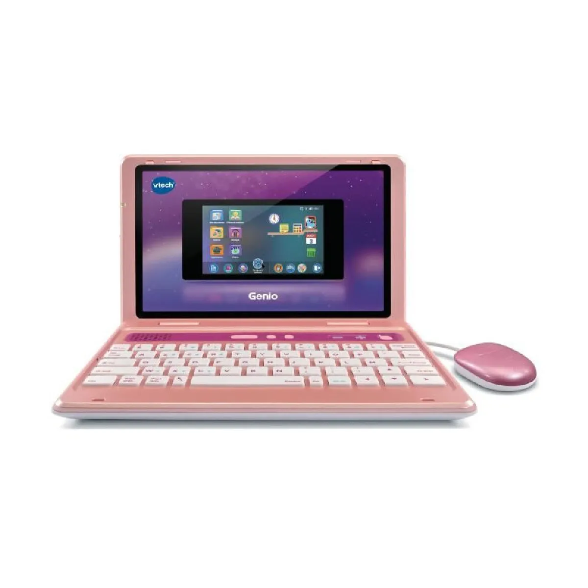 VTech Genio Mon Premier Vrai Ordi Métal Ordinateur Enfant avec Écran Couleur 5 Pouces 50 Activités et Jeux Éducatifs Cadeau Enfant de à Contenu en Français - vue 8