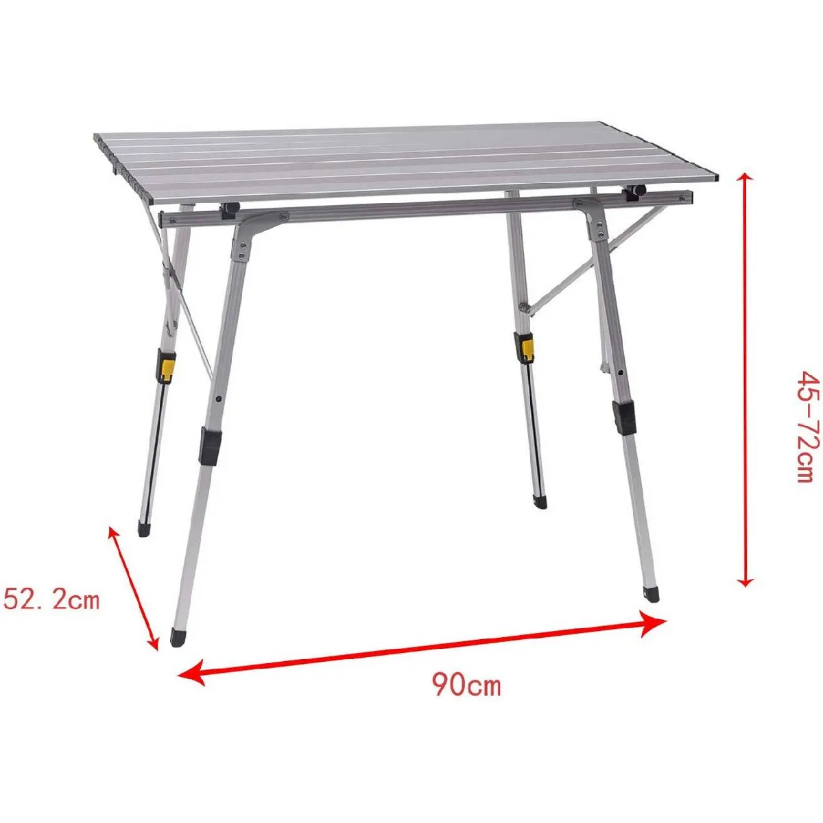 Helloshop26 Table de jardin pliante Or - vue 3