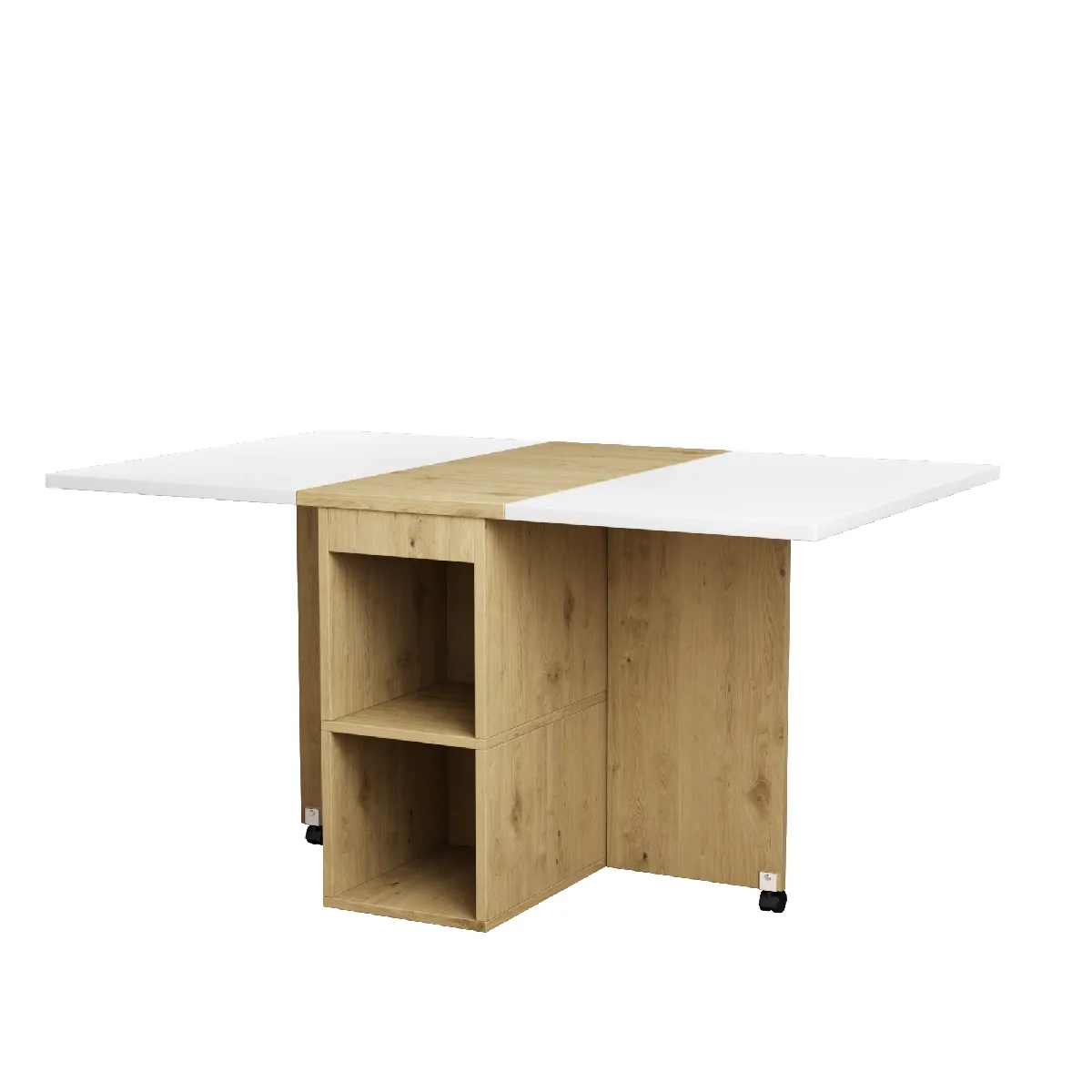 Komhtom Table de cuisine et 4 chaises - Blanc