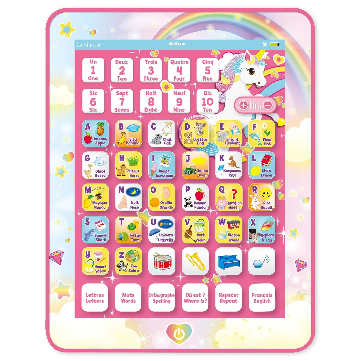 Lexibook Tablette Educative Licorne Bilingue