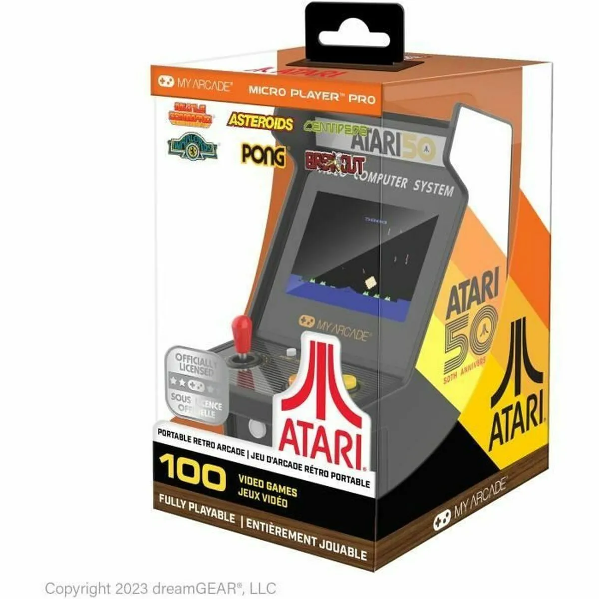 My Arcade Noir Jeux Électroniques Gaming Micro Player Atari - Image 4