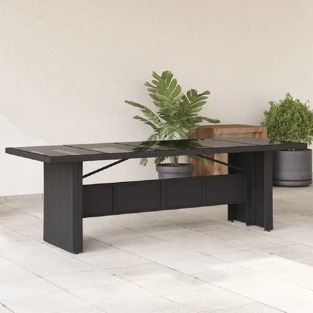 Vidaxl Noir Table De Jardin