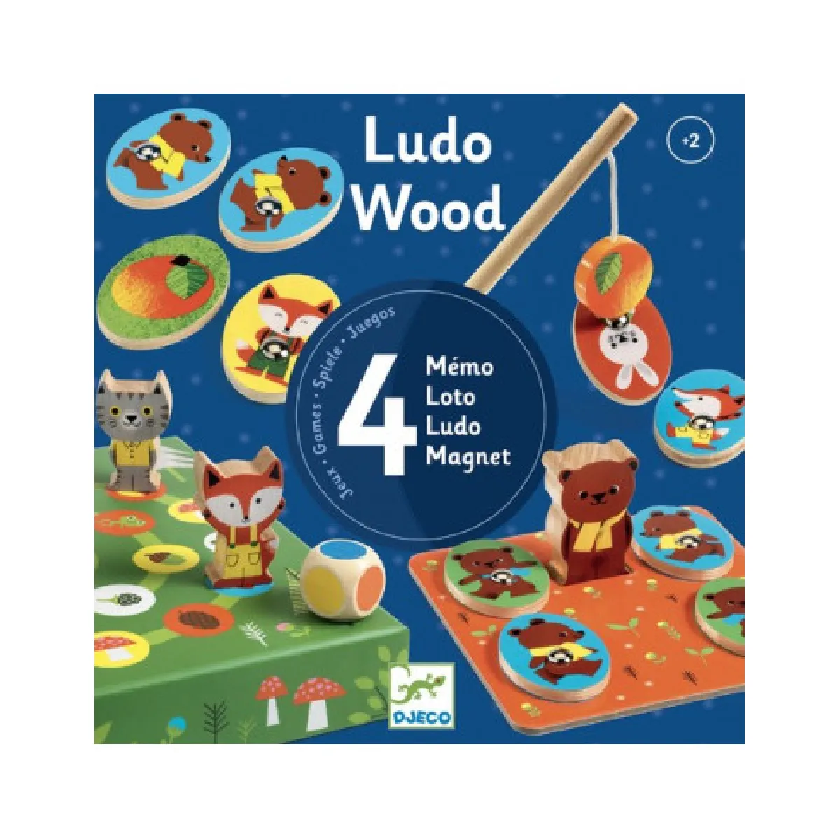 DJECO  coffret de jeux en bois Ludowood