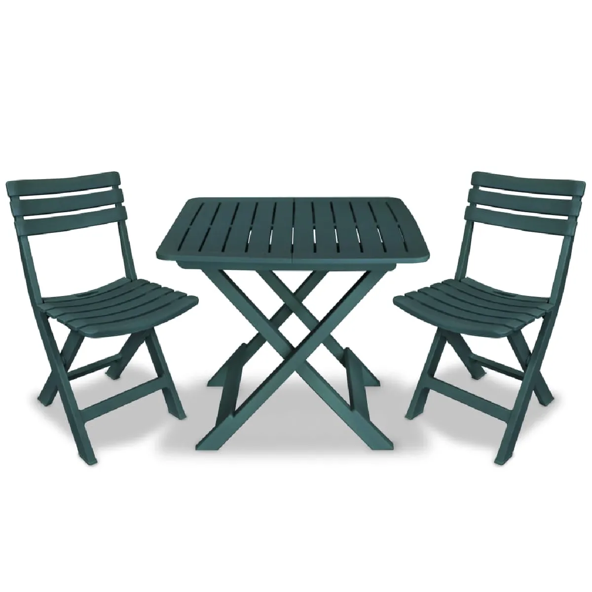 vidaXL Ensemble de bistro pliable 3 pcs - vue 2